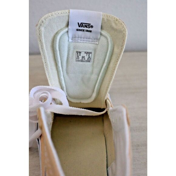 VANS VN0A5KRUBLP Men's 5.5 Women's 7 Honey Peach Sk8-Hi Tapered Sneakers SIB - Picture 6 of 7